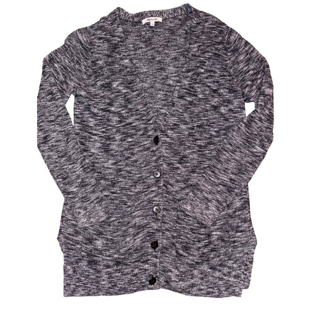 Madewell Womens Gray Marled Button Front Cardigan‎ Sweater Size S